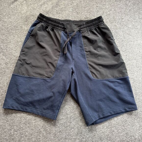 Lululemon Other - Lululemon Shorts Mens Large City Commute Sweat French Terry Black Blue Run Gym